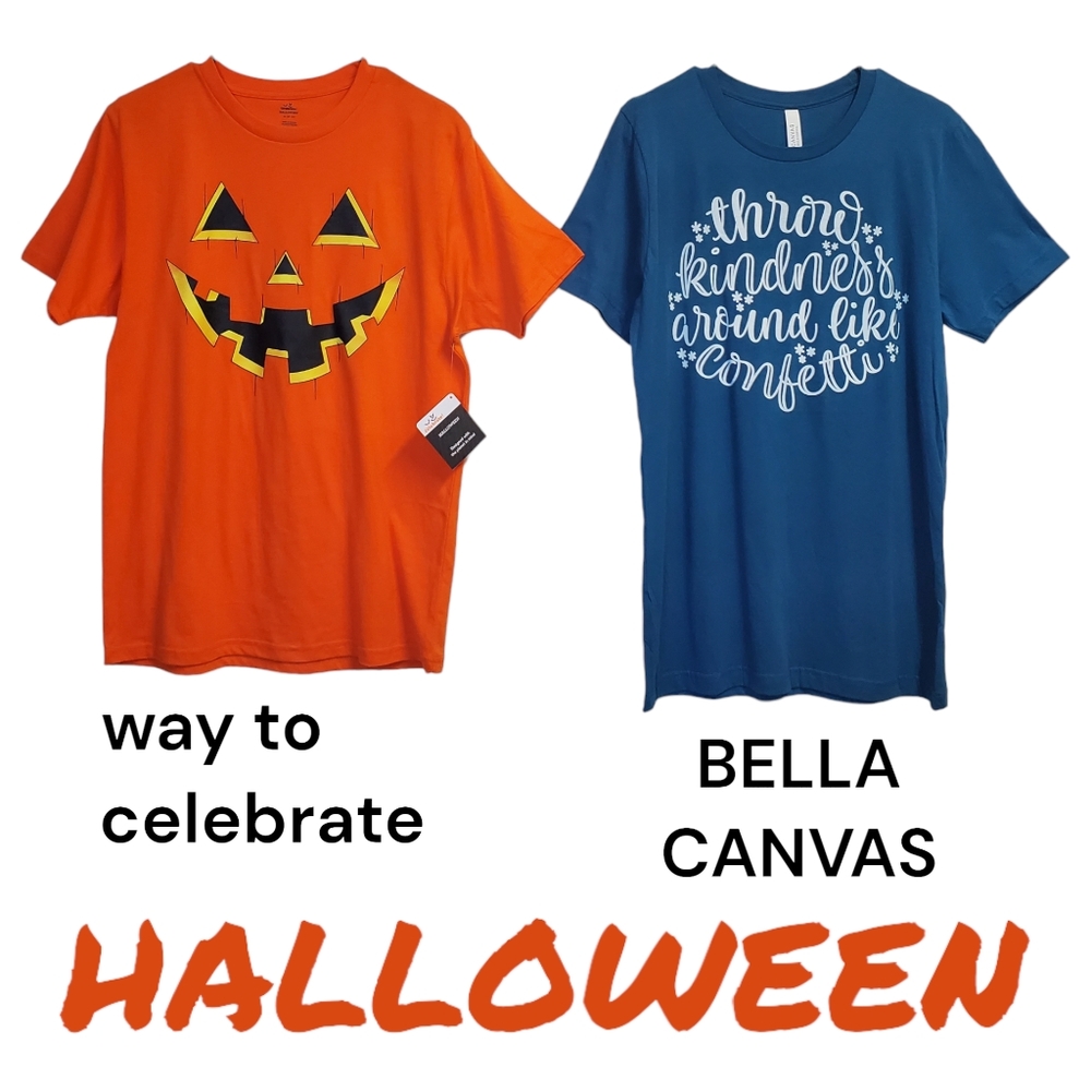Women's Bundle - Bella Canvas & Way To Celebrate Graphic Tee Shirts Size M
